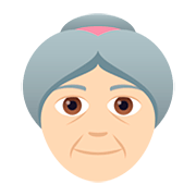👵🏻 Emoji Anciana: Tono De Piel Claro en JoyPixels 5.0.