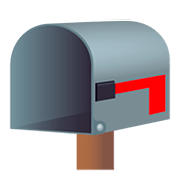 Émoji 📭 Boîte Aux Lettres Ouverte Drapeau Baissé sur JoyPixels 5.0.