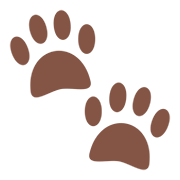 Émoji 🐾 Empreintes D’animaux sur JoyPixels 5.0.