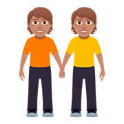 🧑🏽‍🤝‍🧑🏽 Emoji Pessoas De Mãos Dadas: Pele Morena na JoyPixels 5.0.