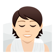 🧖🏻 Emoji Persona En Una Sauna: Tono De Piel Claro en JoyPixels 5.0.