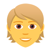 👱 Emoji Pessoa: Cabelo Louro na JoyPixels 5.0.