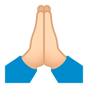 Émoji 🙏🏻 Mains En Prière : Peau Claire sur JoyPixels 5.0.