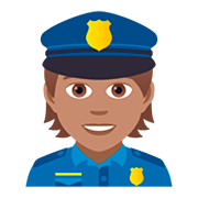 👮🏽 Emoji Policial: Pele Morena na JoyPixels 5.0.