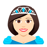 👸🏻 Emoji Princesa: Tono De Piel Claro en JoyPixels 5.0.
