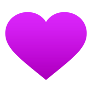 💜 Emoji lila Herz JoyPixels 5.0.