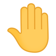Emoji 🤚 Dorso Mano Alzata su JoyPixels 5.0.