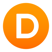 🇩 Emoji Letra do símbolo indicador regional D na JoyPixels 5.0.