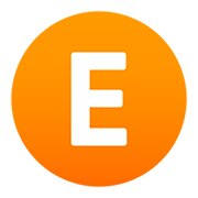 Emoji 🇪 Lettera simbolo indicatore regionale E su JoyPixels 5.0.