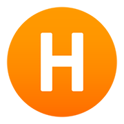 Emoji 🇭 Lettera simbolo indicatore regionale H su JoyPixels 5.0.