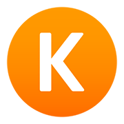 🇰 Emoji Indicador regional símbolo letra K en JoyPixels 5.0.