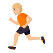 🏃🏼 Emoji Persona Corriendo: Tono De Piel Claro Medio en JoyPixels 5.0.
