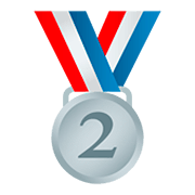 Emoji 🥈 Medaglia D’argento su JoyPixels 5.0.