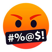 🤬 Emoji Rosto Com Símbolos Na Boca na JoyPixels 5.0.