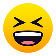 😆 Emoji Rosto Risonho Com Olhos Semicerrados na JoyPixels 5.0.