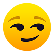 😏 Emoji Cara Sonriendo Con Superioridad en JoyPixels 5.0.