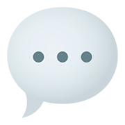 💬 Emoji Sprechblase mit drei Punkten JoyPixels 5.0.