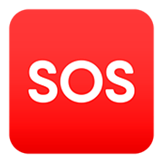 Emoji 🆘 Pulsante SOS su JoyPixels 5.0.