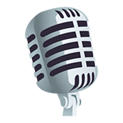 🎙️ Emoji Studiomikrofon JoyPixels 5.0.