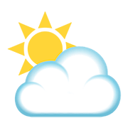 ⛅ Emoji Sonne hinter Wolke JoyPixels 5.0.