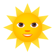 Émoji 🌞 Soleil Avec Visage sur JoyPixels 5.0.