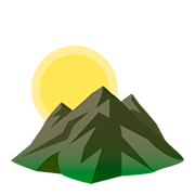 🌄 Emoji Sonnenaufgang über Bergen JoyPixels 5.0.
