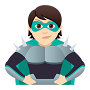 🦹🏻 Emoji Supervilão: Pele Clara na JoyPixels 5.0.