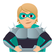 🦹🏼 Emoji Personaje De Supervillano: Tono De Piel Claro Medio en JoyPixels 5.0.