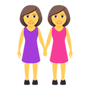 Emoji 👭 Due Donne Che Si Tengono Per Mano su JoyPixels 5.0.