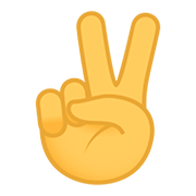 ✌️ Emoji Mão Em V De Vitória na JoyPixels 5.0.