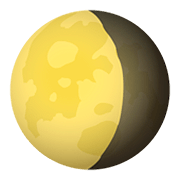 Émoji 🌖 Lune Gibbeuse Décroissante sur JoyPixels 5.0.