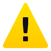 Émoji ⚠️ Symbole D’avertissement sur JoyPixels 5.0.