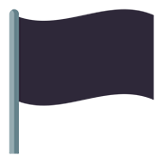 🏴 Emoji Bandeira Preta na JoyPixels 5.0.