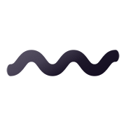 〰️ Emoji Travessão Ondulado na JoyPixels 5.0.