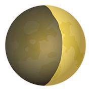 🌒 Emoji Luna Creciente en JoyPixels 5.0.