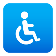 Émoji ♿ Symbole Accès Handicapés sur JoyPixels 5.0.