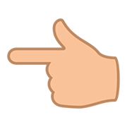 Emoji 👈🏼 Indice Verso Sinistra: Carnagione Abbastanza Chiara su JoyPixels 5.0.