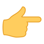 Emoji 👉 Indice Verso Destra su JoyPixels 5.0.