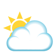 🌥️ Emoji Sonne hinter großer Wolke JoyPixels 5.0.