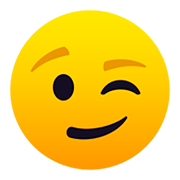 Emoji 😉 Faccina Che Fa L’occhiolino su JoyPixels 5.0.
