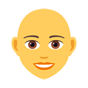👩‍🦲 Emoji Mujer: Sin Pelo en JoyPixels 5.0.