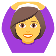 🙆‍♀️ Emoji Mujer Haciendo El Gesto De «de Acuerdo» en JoyPixels 5.0.