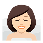 Emoji 🧖🏻‍♀️ Donna In Sauna: Carnagione Chiara su JoyPixels 5.0.