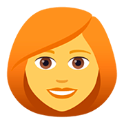 Émoji 👩‍🦰 Femme : Cheveux Roux sur JoyPixels 5.0.