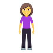 🧍‍♀️ Emoji stehende Frau JoyPixels 5.0.