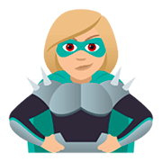 🦹🏼‍♀️ Emoji Supervilã: Pele Morena Clara na JoyPixels 5.0.