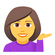 Emoji 💁‍♀️ Donna Con Suggerimento su JoyPixels 5.0.