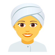 👳‍♀️ Emoji Frau mit Turban JoyPixels 5.0.