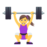 🏋️‍♀️ Emoji Mulher Levantando Peso na JoyPixels 5.0.