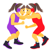 🤼‍♀️ Emoji Mulheres Lutando na JoyPixels 5.0.